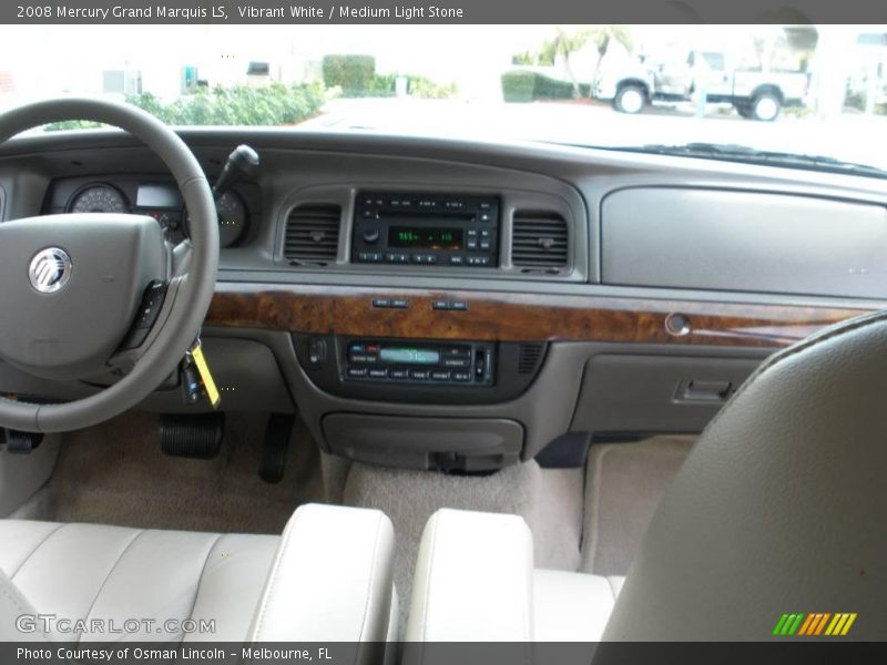 Vibrant White / Medium Light Stone 2008 Mercury Grand Marquis LS