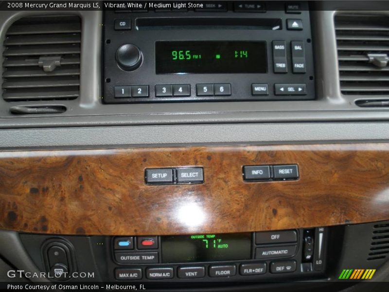 Vibrant White / Medium Light Stone 2008 Mercury Grand Marquis LS