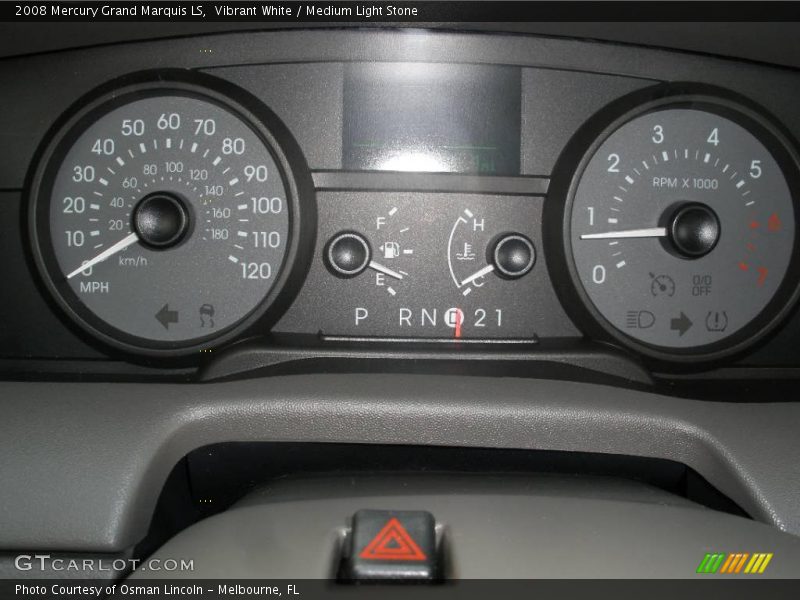 Vibrant White / Medium Light Stone 2008 Mercury Grand Marquis LS