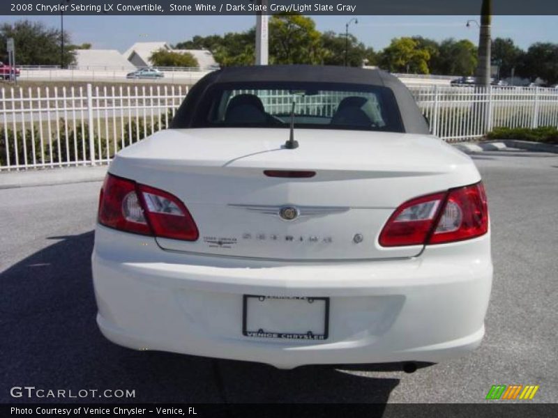 Stone White / Dark Slate Gray/Light Slate Gray 2008 Chrysler Sebring LX Convertible