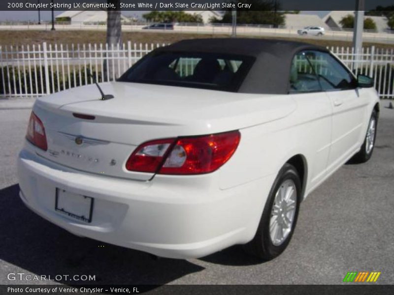 Stone White / Dark Slate Gray/Light Slate Gray 2008 Chrysler Sebring LX Convertible
