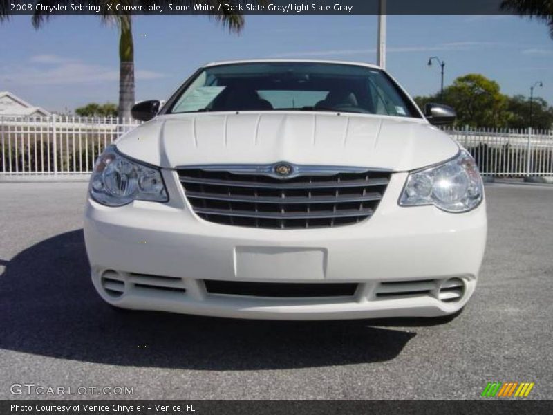 Stone White / Dark Slate Gray/Light Slate Gray 2008 Chrysler Sebring LX Convertible