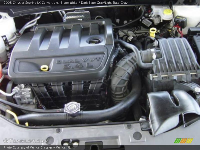 Stone White / Dark Slate Gray/Light Slate Gray 2008 Chrysler Sebring LX Convertible
