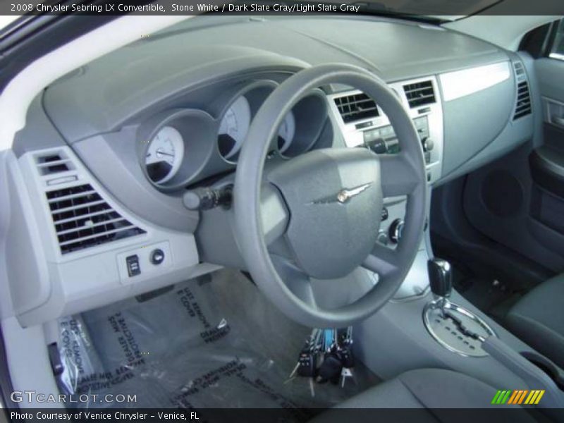 Stone White / Dark Slate Gray/Light Slate Gray 2008 Chrysler Sebring LX Convertible
