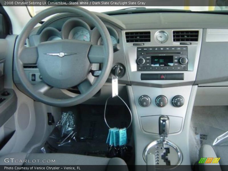 Stone White / Dark Slate Gray/Light Slate Gray 2008 Chrysler Sebring LX Convertible