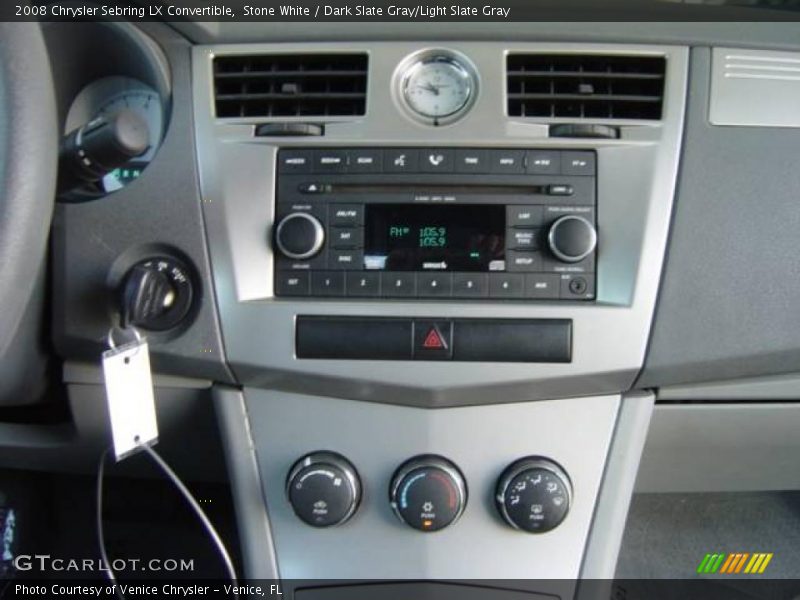 Stone White / Dark Slate Gray/Light Slate Gray 2008 Chrysler Sebring LX Convertible