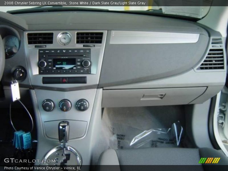 Stone White / Dark Slate Gray/Light Slate Gray 2008 Chrysler Sebring LX Convertible