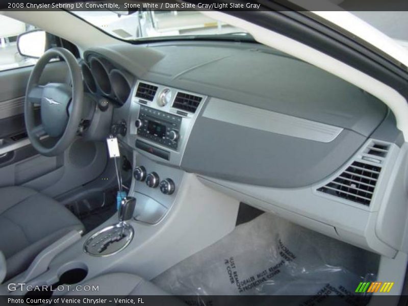Stone White / Dark Slate Gray/Light Slate Gray 2008 Chrysler Sebring LX Convertible