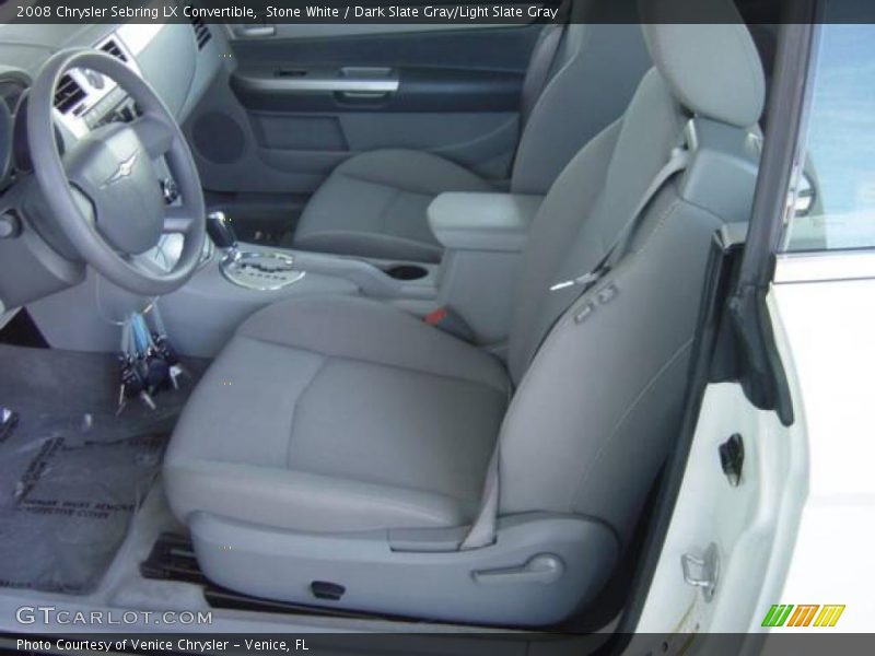 Stone White / Dark Slate Gray/Light Slate Gray 2008 Chrysler Sebring LX Convertible