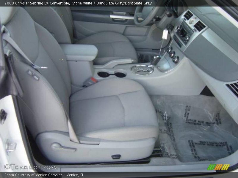 Stone White / Dark Slate Gray/Light Slate Gray 2008 Chrysler Sebring LX Convertible