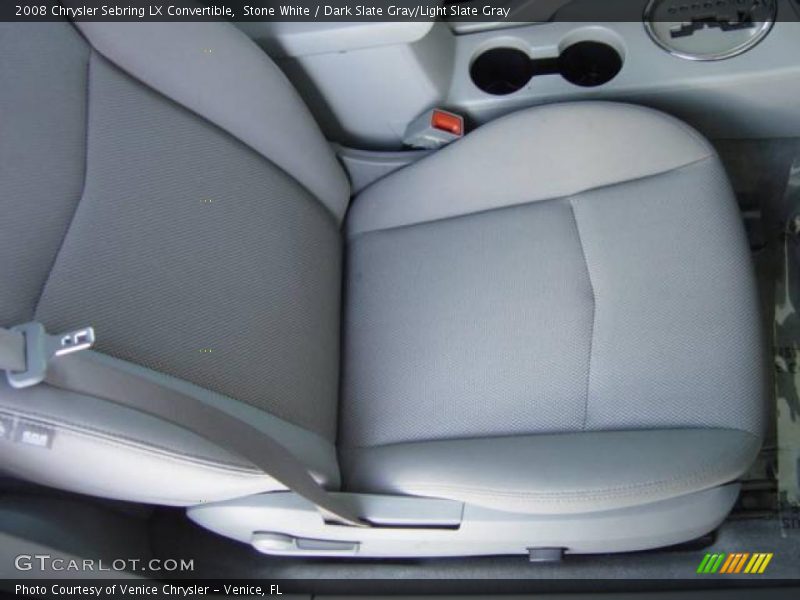 Stone White / Dark Slate Gray/Light Slate Gray 2008 Chrysler Sebring LX Convertible