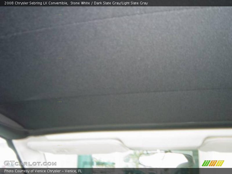 Stone White / Dark Slate Gray/Light Slate Gray 2008 Chrysler Sebring LX Convertible