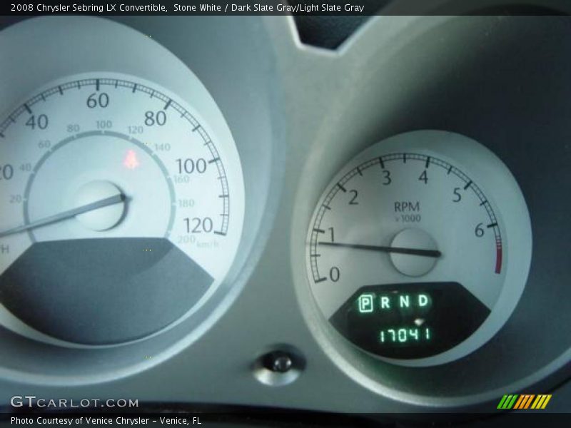 Stone White / Dark Slate Gray/Light Slate Gray 2008 Chrysler Sebring LX Convertible