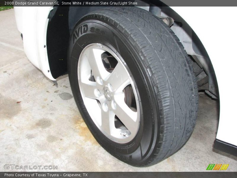 Stone White / Medium Slate Gray/Light Shale 2008 Dodge Grand Caravan SE