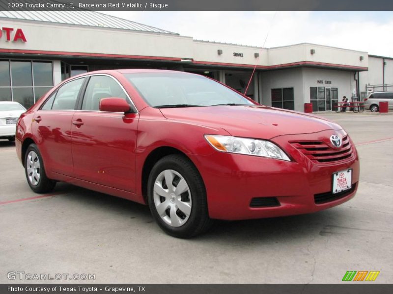 Barcelona Red Metallic / Bisque 2009 Toyota Camry LE