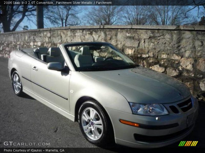 Parchment Silver Metallic / Parchment 2006 Saab 9-3 2.0T Convertible
