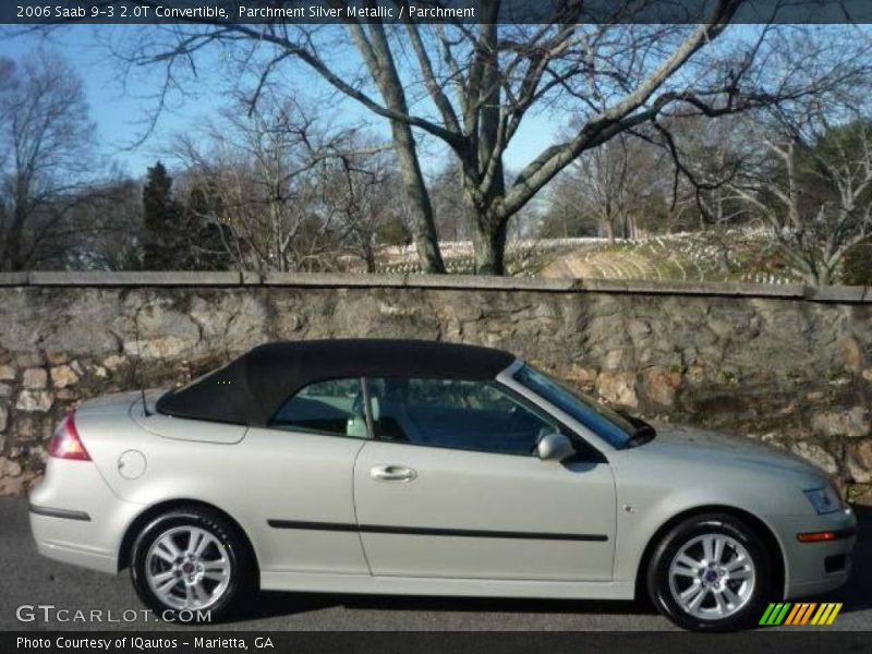 Parchment Silver Metallic / Parchment 2006 Saab 9-3 2.0T Convertible