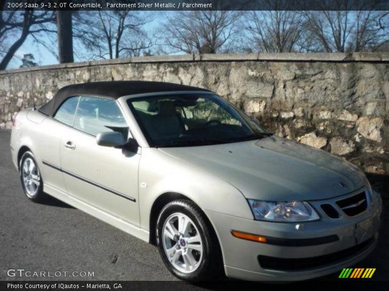 Parchment Silver Metallic / Parchment 2006 Saab 9-3 2.0T Convertible