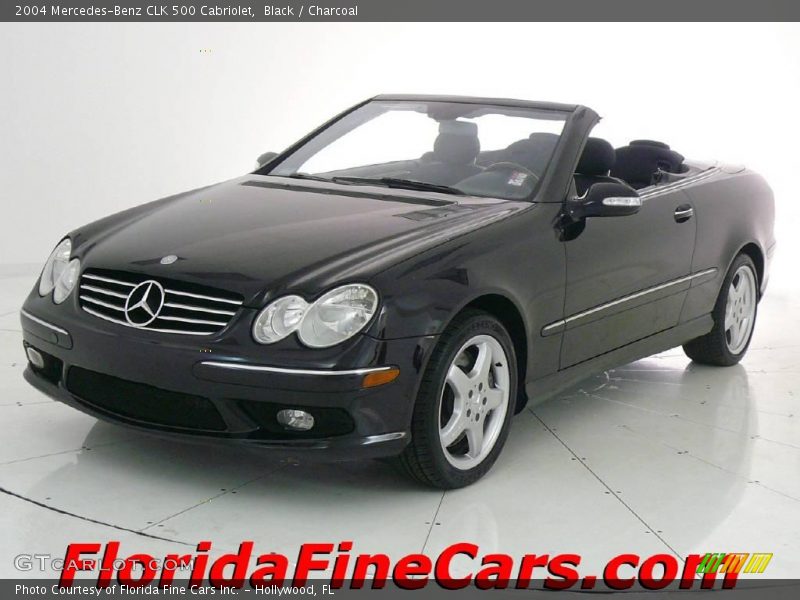 Black / Charcoal 2004 Mercedes-Benz CLK 500 Cabriolet