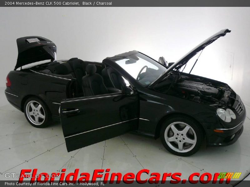 Black / Charcoal 2004 Mercedes-Benz CLK 500 Cabriolet