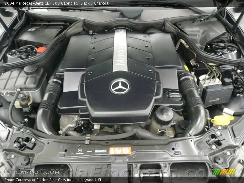 Black / Charcoal 2004 Mercedes-Benz CLK 500 Cabriolet