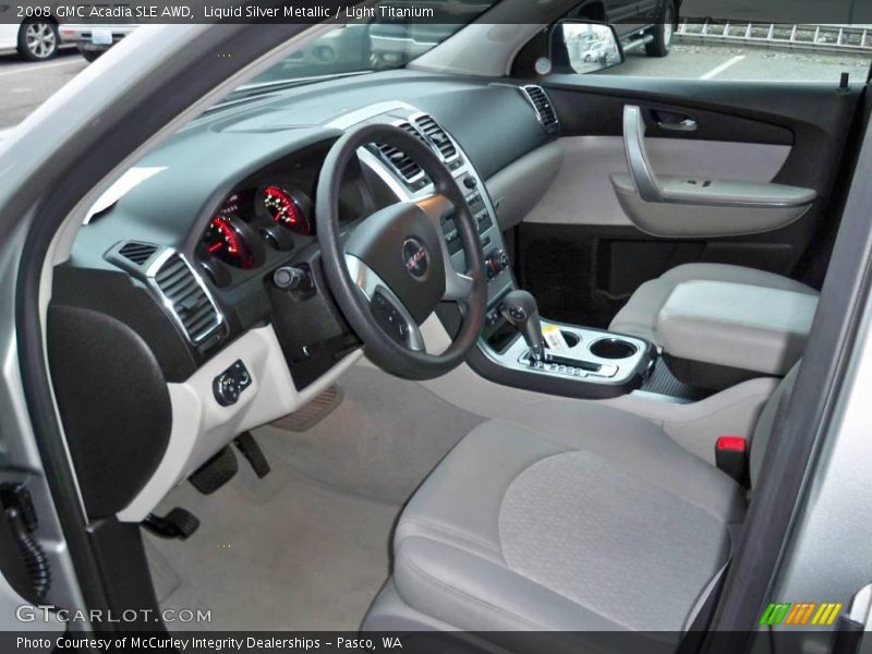 Liquid Silver Metallic / Light Titanium 2008 GMC Acadia SLE AWD