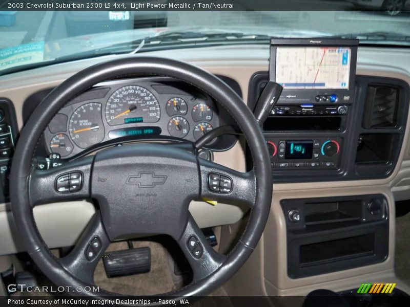 Light Pewter Metallic / Tan/Neutral 2003 Chevrolet Suburban 2500 LS 4x4