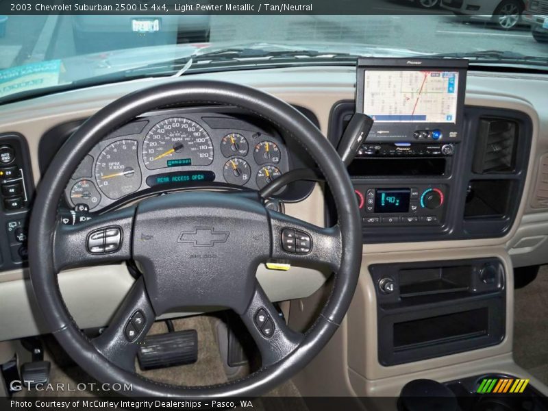 Light Pewter Metallic / Tan/Neutral 2003 Chevrolet Suburban 2500 LS 4x4
