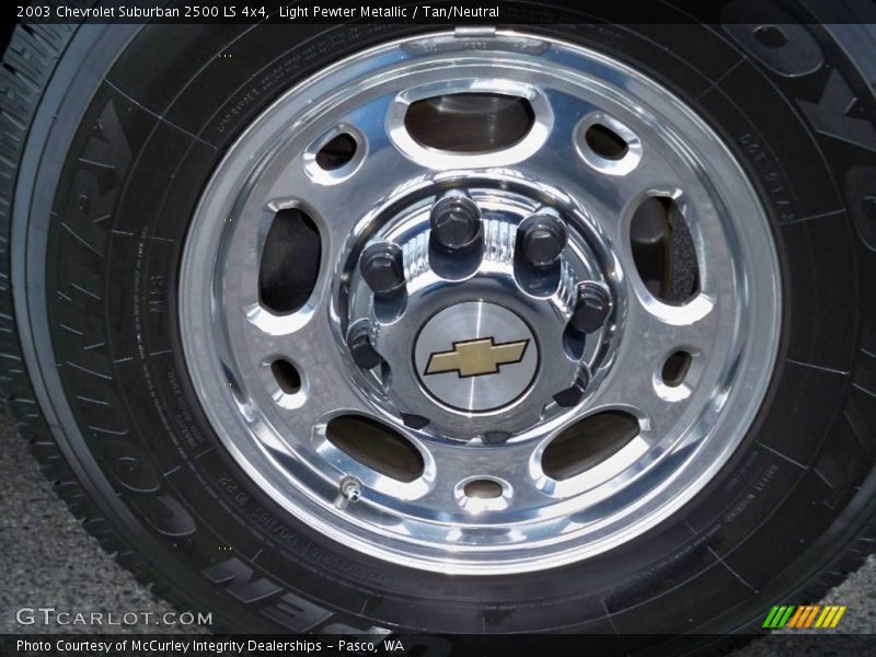 Light Pewter Metallic / Tan/Neutral 2003 Chevrolet Suburban 2500 LS 4x4