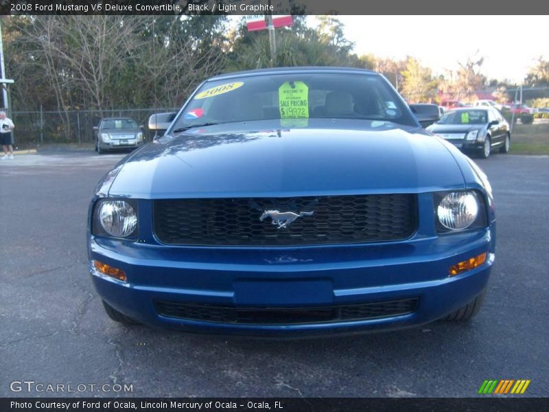 Black / Light Graphite 2008 Ford Mustang V6 Deluxe Convertible