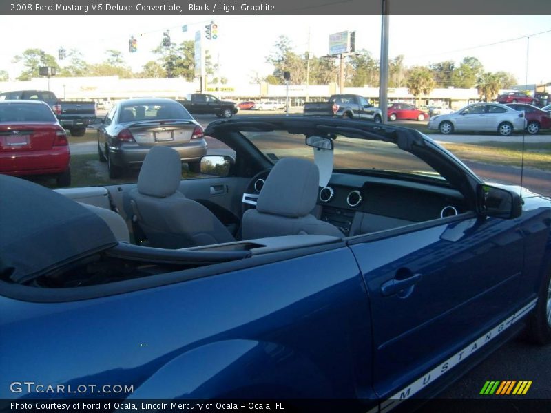 Black / Light Graphite 2008 Ford Mustang V6 Deluxe Convertible