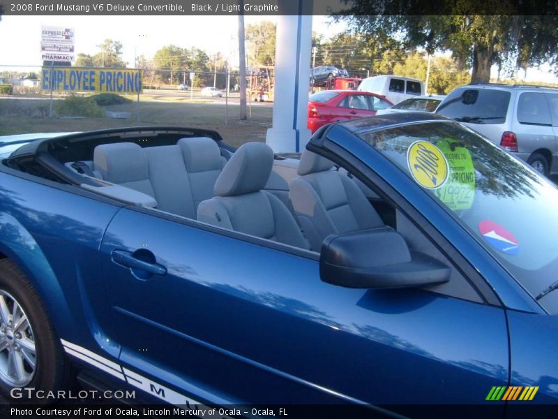 Black / Light Graphite 2008 Ford Mustang V6 Deluxe Convertible