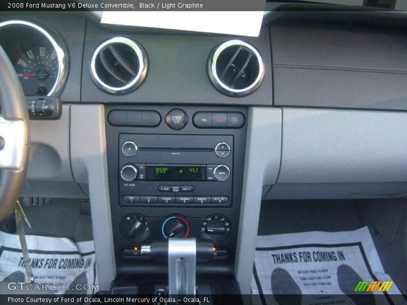 Black / Light Graphite 2008 Ford Mustang V6 Deluxe Convertible