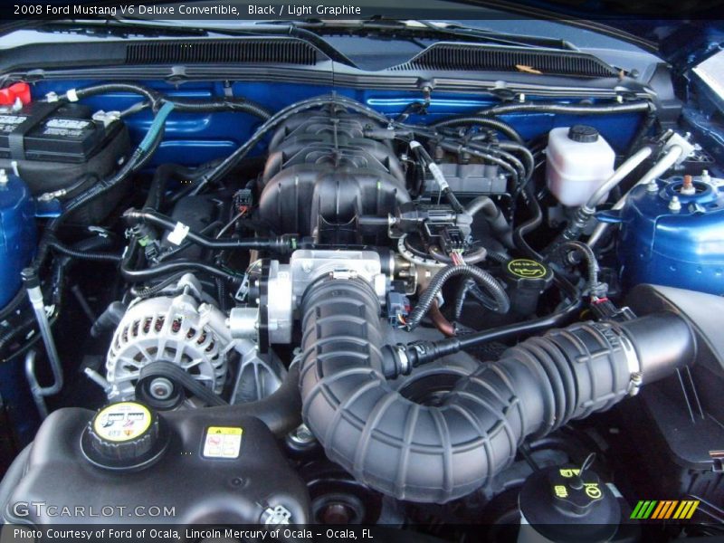 Black / Light Graphite 2008 Ford Mustang V6 Deluxe Convertible
