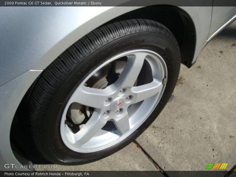 Quicksilver Metallic / Ebony 2009 Pontiac G6 GT Sedan