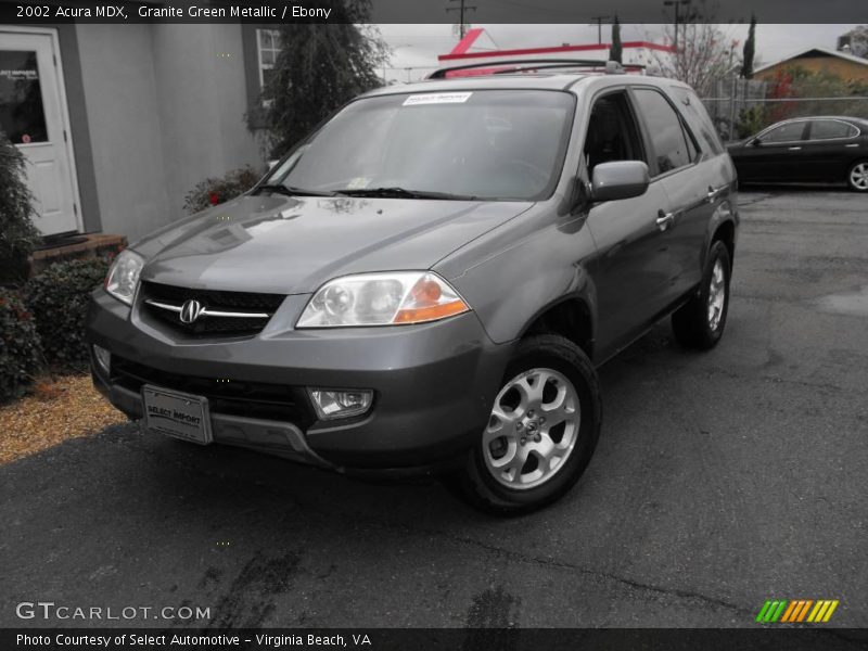 Granite Green Metallic / Ebony 2002 Acura MDX