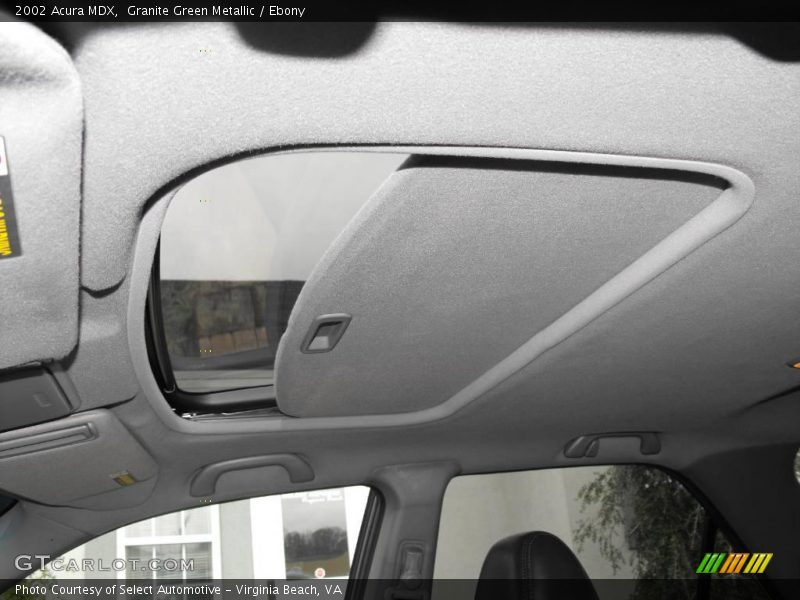Granite Green Metallic / Ebony 2002 Acura MDX