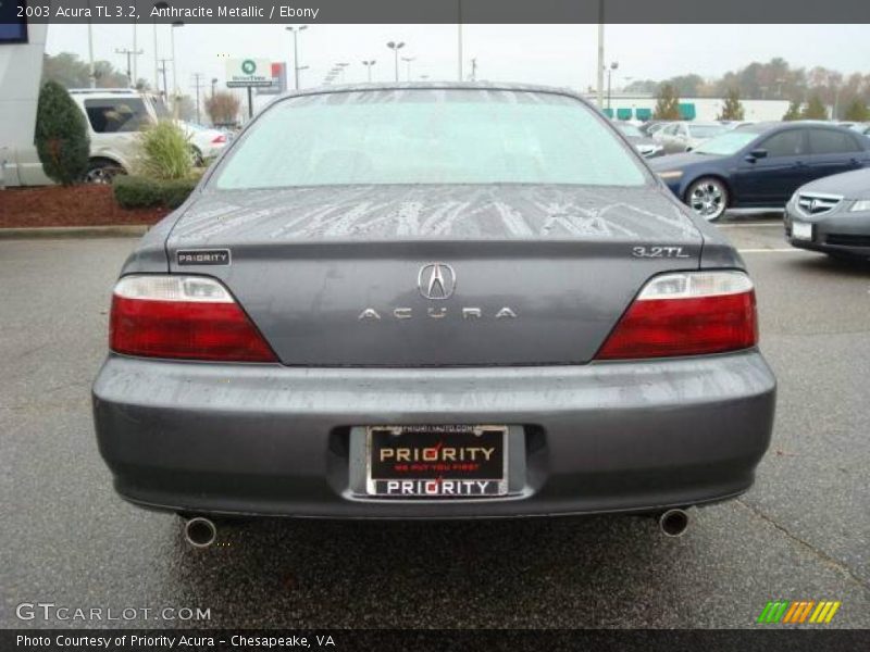 Anthracite Metallic / Ebony 2003 Acura TL 3.2