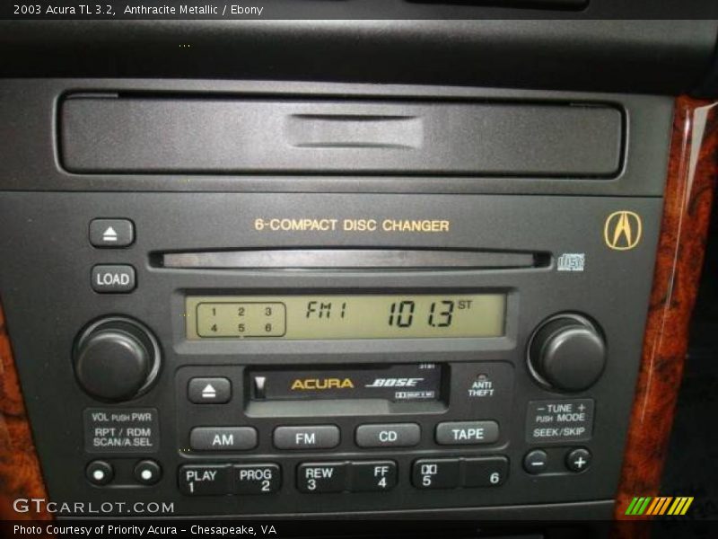 Anthracite Metallic / Ebony 2003 Acura TL 3.2
