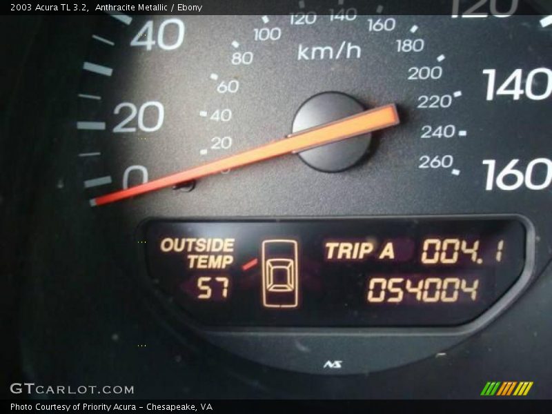 Anthracite Metallic / Ebony 2003 Acura TL 3.2