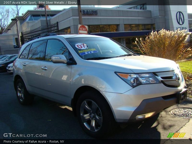 Billet Silver Metallic / Ebony 2007 Acura MDX Sport