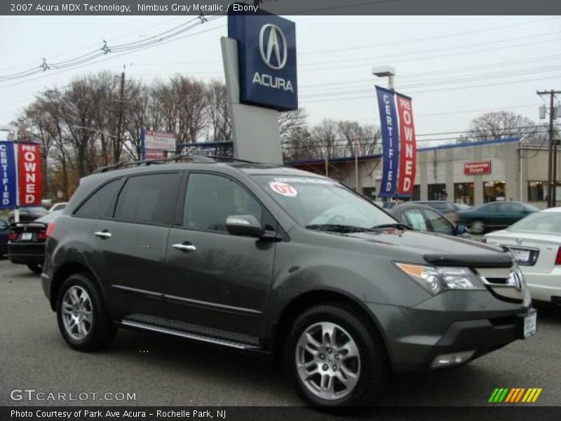 Nimbus Gray Metallic / Ebony 2007 Acura MDX Technology