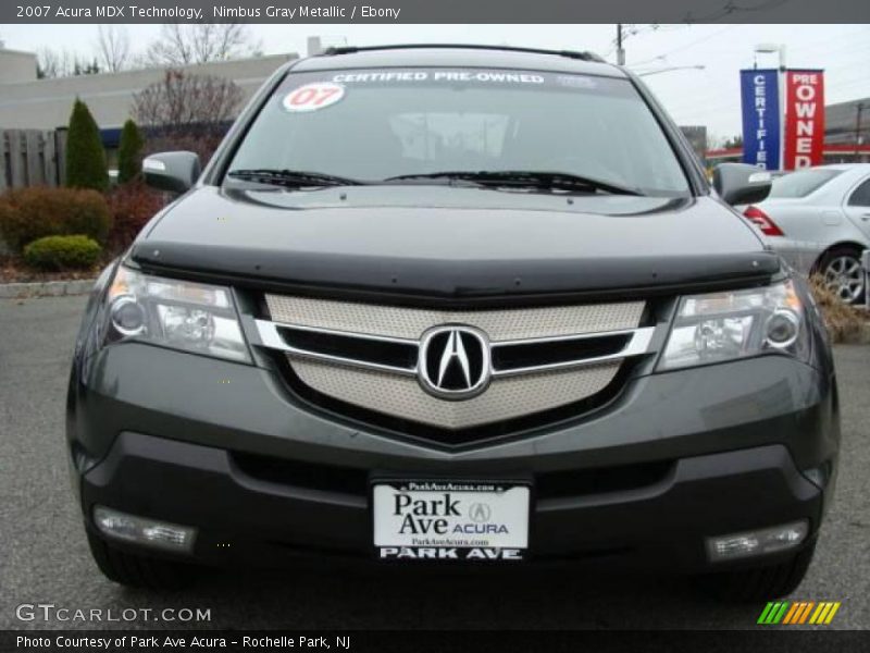 Nimbus Gray Metallic / Ebony 2007 Acura MDX Technology