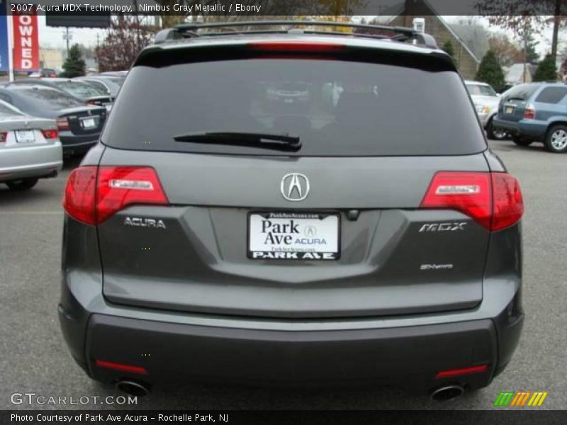 Nimbus Gray Metallic / Ebony 2007 Acura MDX Technology