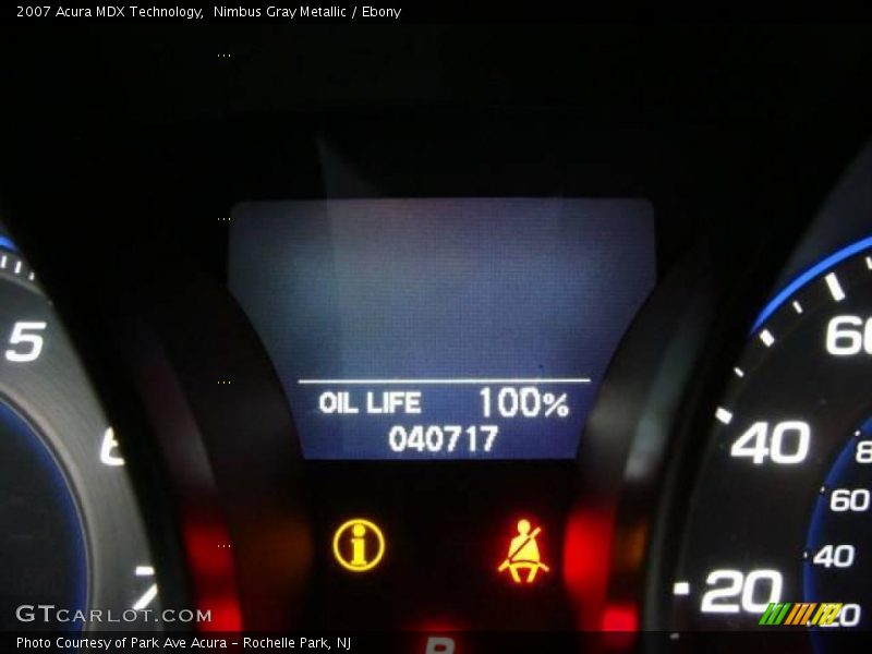 Nimbus Gray Metallic / Ebony 2007 Acura MDX Technology