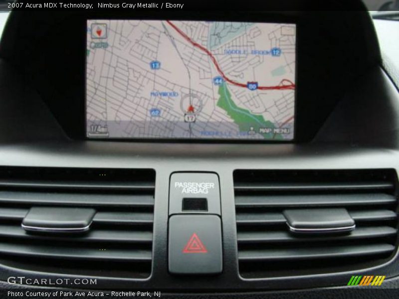 Nimbus Gray Metallic / Ebony 2007 Acura MDX Technology