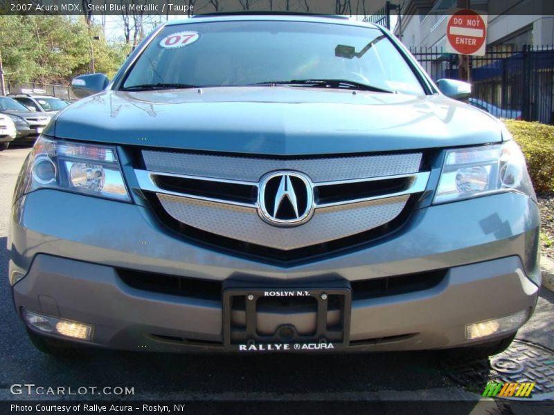 Steel Blue Metallic / Taupe 2007 Acura MDX