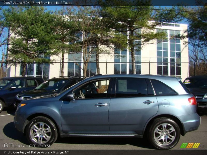 Steel Blue Metallic / Taupe 2007 Acura MDX