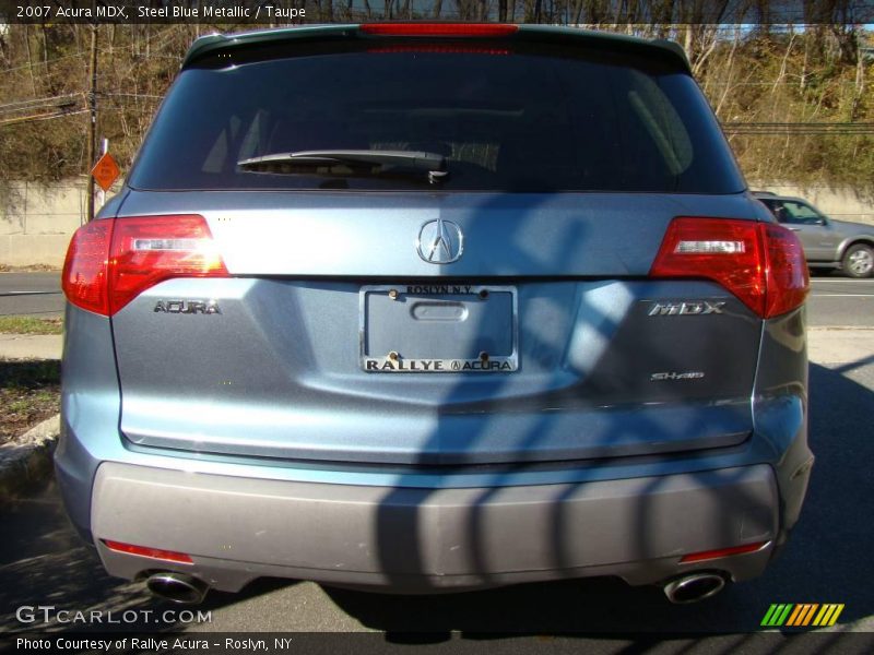 Steel Blue Metallic / Taupe 2007 Acura MDX