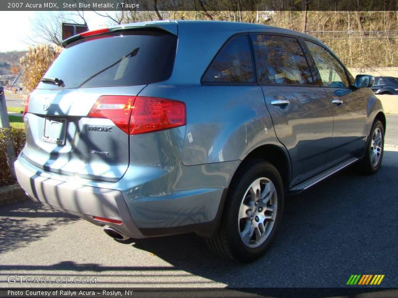 Steel Blue Metallic / Taupe 2007 Acura MDX
